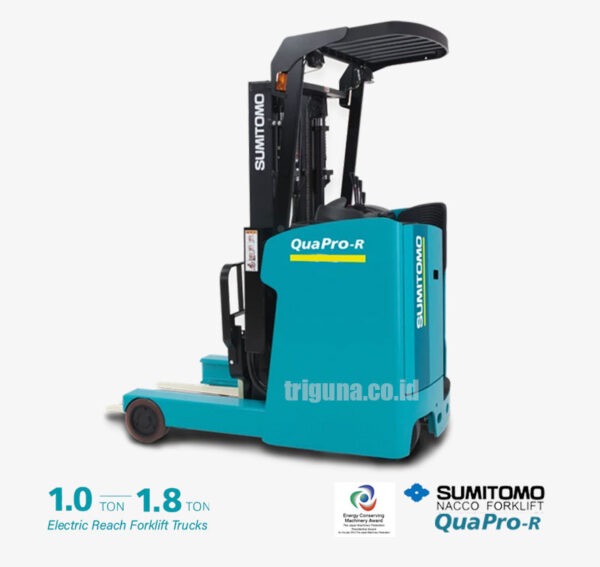 Reach Truck 1 ton Sumitomo 8FBR10 S(J)XII samping